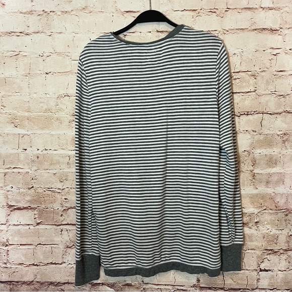 Jane Bleecker long sleeve top striped sleeves size medium - Picture 5 of 6